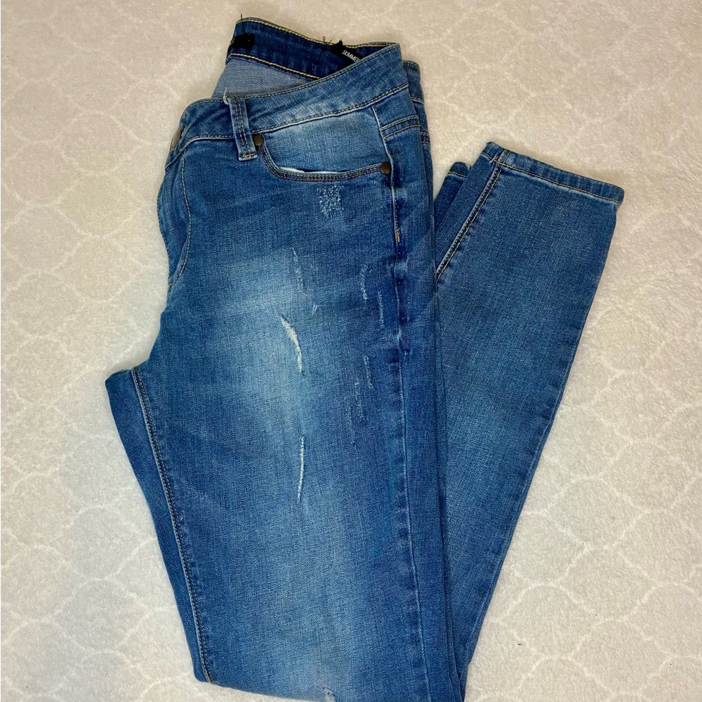 Max Jeans Women's Skinny Jeans - Blue